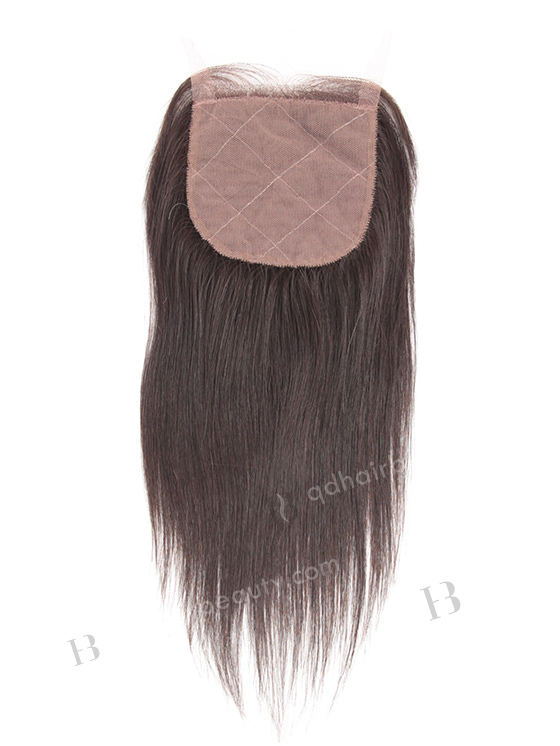 In Stock Indian Virgin Hair 10" Straight Natural Color Silk Top Closure STC-246